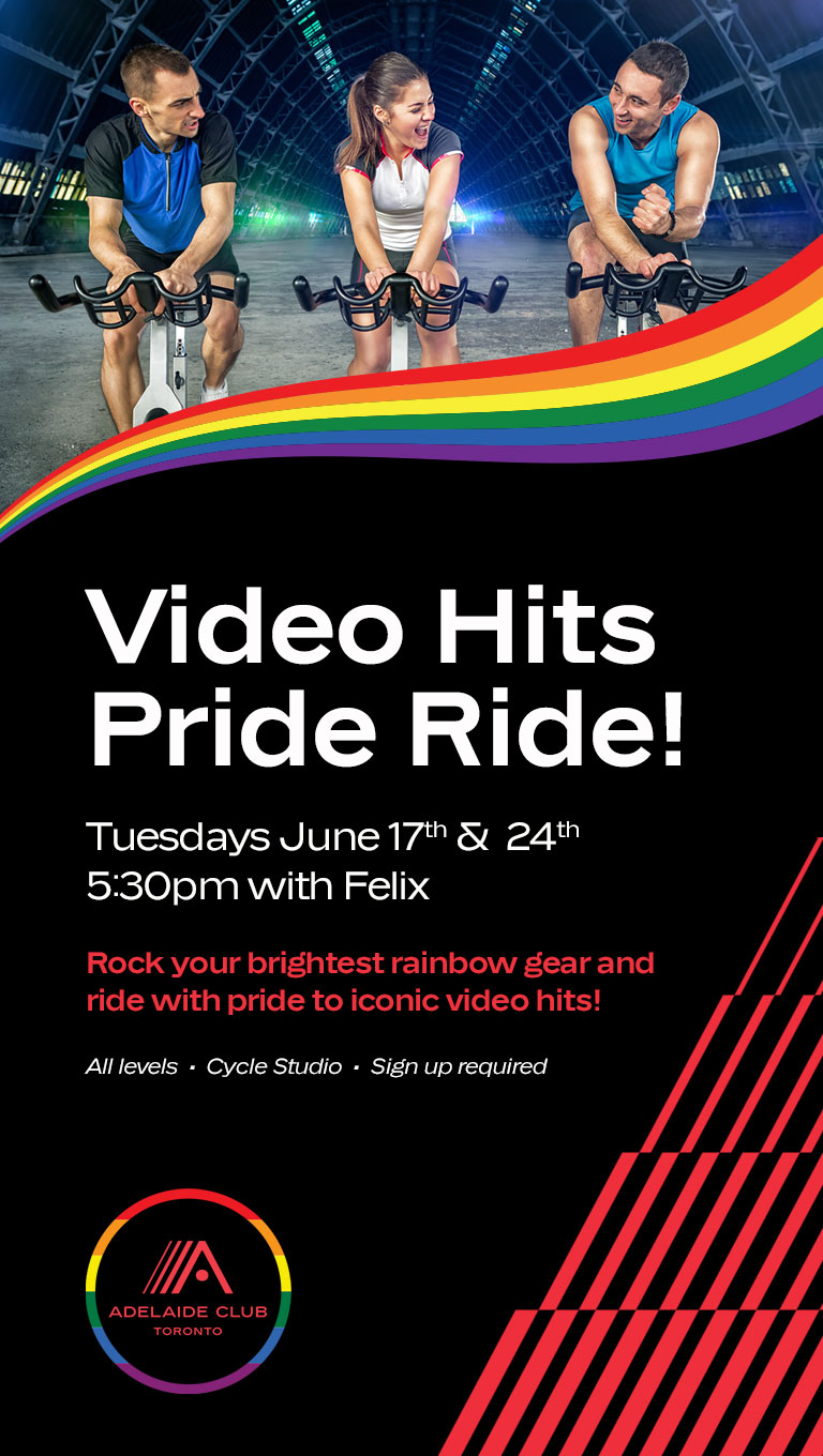 Video Hits Pride Ride - Tuesdays, June 17th & 24th, 5:30pm